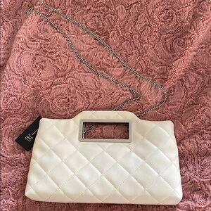 NEW! I.N.C Elegant Cream/White Quilted Handbag